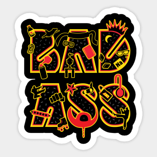 Hashbrown Badass Sticker